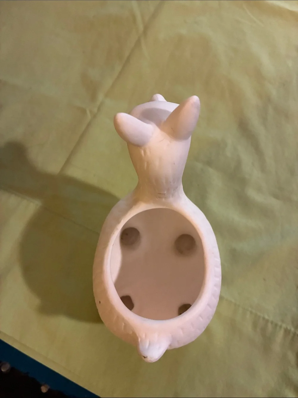 Kirklands Cream Llama Planter Decorative Vase